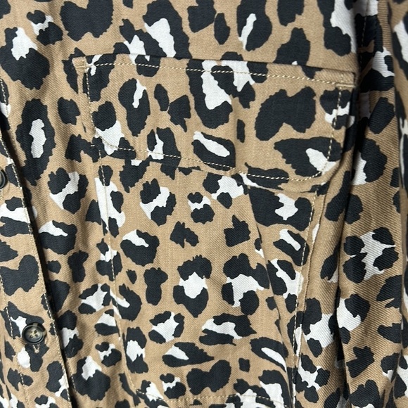 UGG Addley Oversized Animal Print Shirt Dress Size Small - Picture 9 of 16